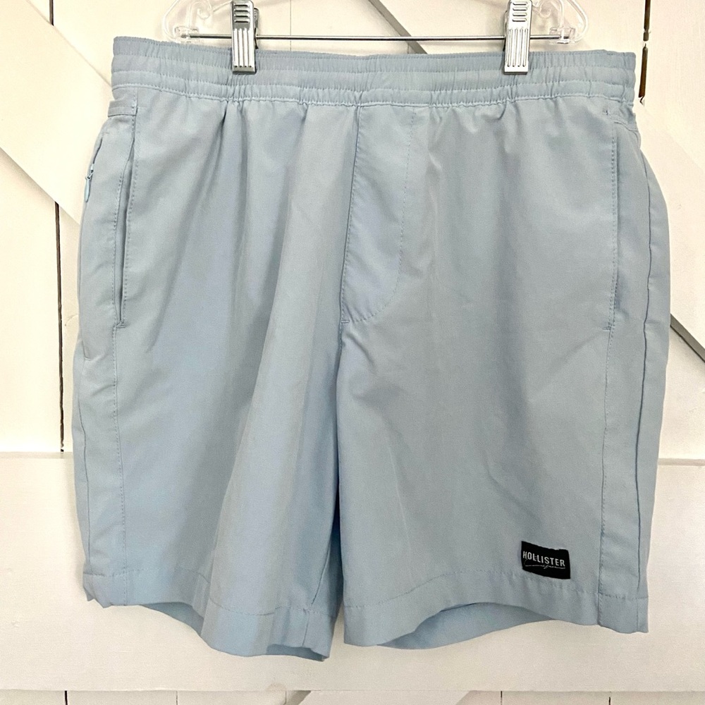 Mens Hollister Everyday Short 7” - Small - Light Blue - Summer - Relaxed Fit